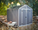Palram-Canopia Rubicon 8' x 8' Shed - Gray-HG9730GY-Garage Giant 