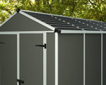 Palram-Canopia Rubicon 6' x 10' Shed - Gray-HG9710GY-1B-Garage Giant 