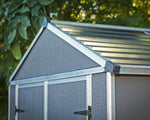 Palram-Canopia Rubicon 6' x 12' Shed - Gray-HG9712GY-Garage Giant 