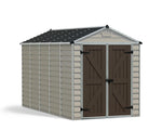Palram-Canopia SkyLight 6' x 10' Storage Shed (Tan)-HG9610T-Garage Giant 