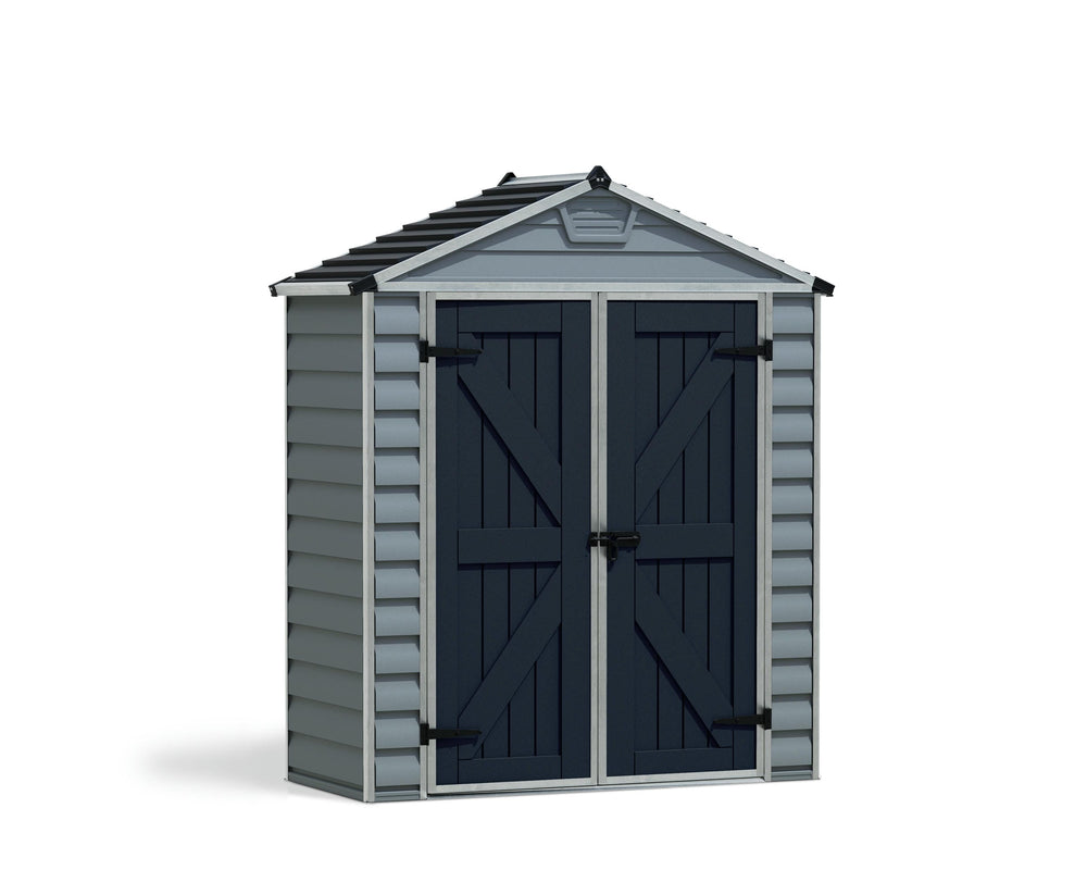 Palram-Canopia SkyLight 6' x 3' Storage Shed (Grey)-HG9603GY-Garage Giant