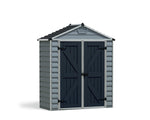 Palram-Canopia SkyLight 6' x 3' Storage Shed (Grey)-HG9603GY-Garage Giant 