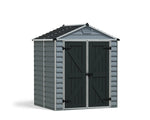 Palram-Canopia SkyLight 6' x 5' Storage Shed (Grey)-HG9605GY-Garage Giant 