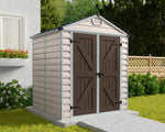 Palram-Canopia SkyLight 6' x 5' Storage Shed (Tan)-HG9605T-Garage Giant 