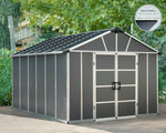 Palram-Canopia Yukon S 11' x 13' Shed - Gray-HG9913SGY-Garage Giant 