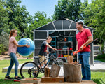 Palram-Canopia Yukon S 11' x 9' Shed - Gray-HG9909SGY-Garage Giant 