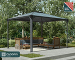 Palram-Canopia Martinique 3600 10' x 12' Gazebo - Gray/Bronze-HG9169-Garage Giant 