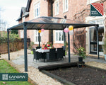 Palram-Canopia Martinique 5000 12' x 16' Gazebo - Gray/Bronze-HG9171-Garage Giant 