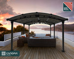 Palram-Canopia Tucson 5000 12' x 16' Gazebo - Gray/Gray-HG9162-Garage Giant 