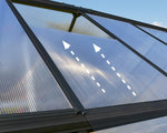 Palram-Canopia Hybrid 6' x 8' Greenhouse - Gray-HG5508Y-Garage Giant 