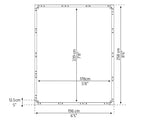 Palram-Canopia EcoGrow 6' x 8' Base Kit - Black-HG7032-Garage Giant 