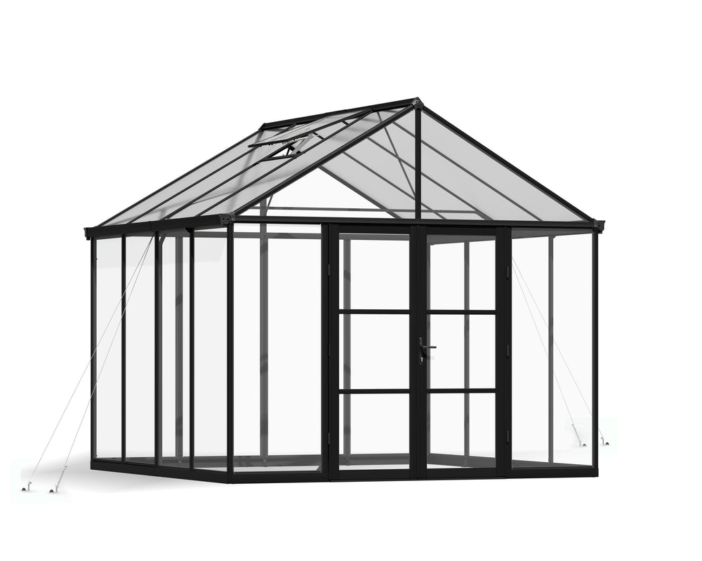 Palram-Canopia Aria 10' x 10' Greenhouse - Black-HG5728-Garage Giant