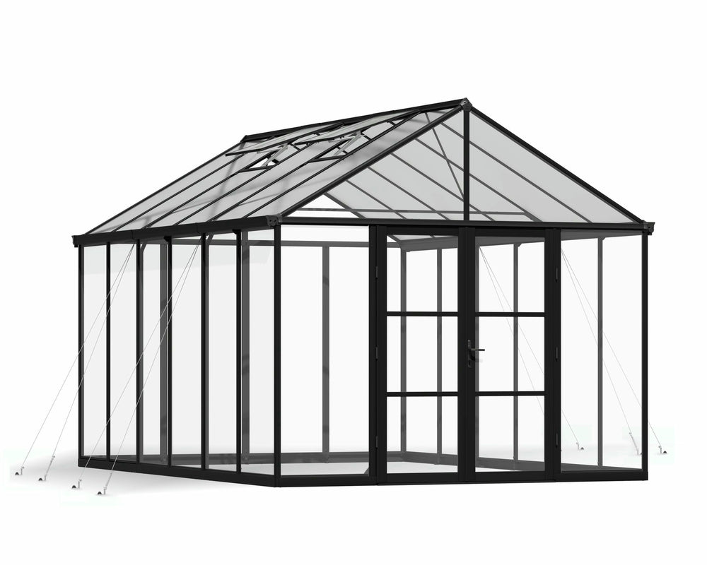 Palram-Canopia Aria 10' x 15' Greenhouse - Black-HG5729-Garage Giant