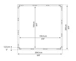 Palram-Canopia EcoGrow 6' x 6' Base Kit - Black-HG7031-Garage Giant 