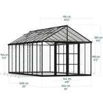 Palram-Canopia Aria 10' x 20' Greenhouse - Black-HG5730-Garage Giant 