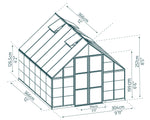 Palram-Canopia Balance 10' x 12' Greenhouse - Silver-HG6212-Garage Giant 