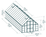 Palram-Canopia Balance 10' x 28' Greenhouse - Silver-HG6228-Garage Giant 