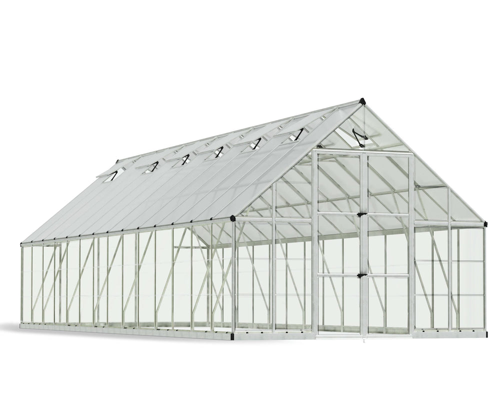 Palram-Canopia Balance 10' x 28' Greenhouse - Silver-HG6228-Garage Giant