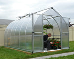 Palram-Canopia Bella 8' x 12' Hobby Greenhouse Kit (Silver)-HG5412-Garage Giant 