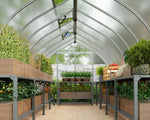 Palram-Canopia Bella 8' x 32' Greenhouse - Silver-HG5432-Garage Giant 