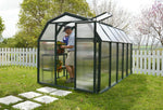 Palram-Canopia EcoGrow 6' x 10' Greenhouse - Green-HG7010-Garage Giant 