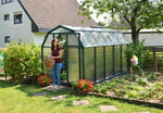 Palram-Canopia EcoGrow 6' x 10' Greenhouse - Green-HG7010-Garage Giant 