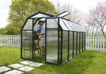 Palram-Canopia EcoGrow 6' x 12' Greenhouse - Green-HG7012-Garage Giant 