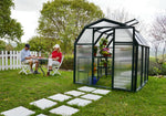 Palram-Canopia EcoGrow 6' x 6' Greenhouse - Green-HG7006-Garage Giant 