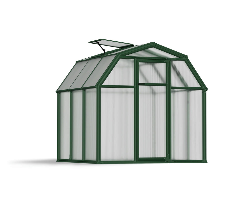 Palram-Canopia EcoGrow 6' x 6' Greenhouse - Green-HG7006-Garage Giant