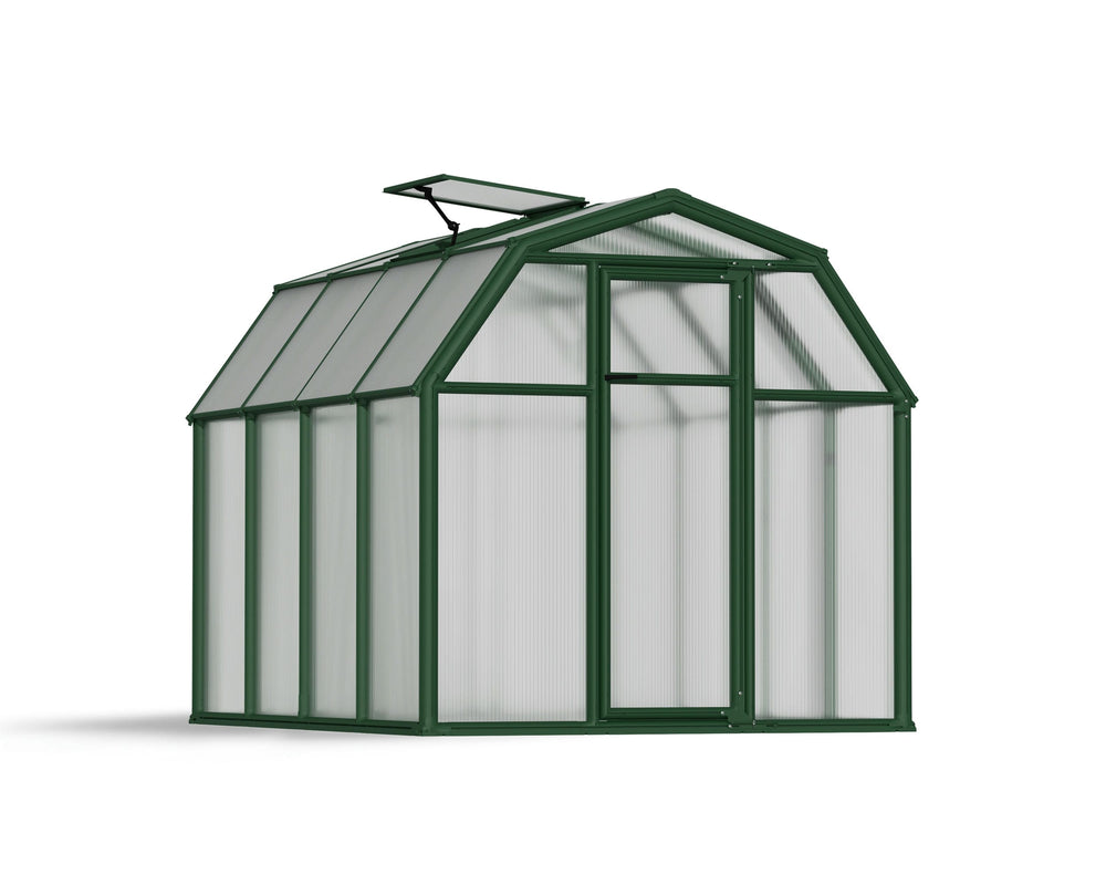Palram-Canopia EcoGrow 6' x 8' Greenhouse - Green-HG7008-Garage Giant