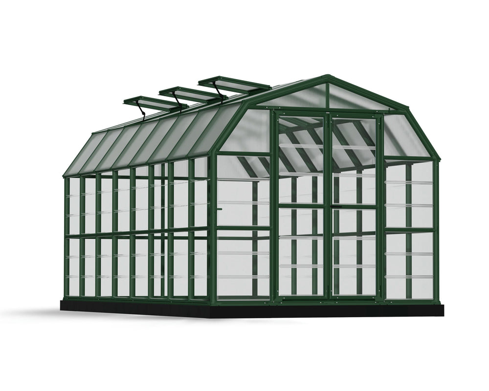 Palram-Canopia Grand Gardener 8' x 16' Greenhouse - Green/Clear-HG7216C-Garage Giant