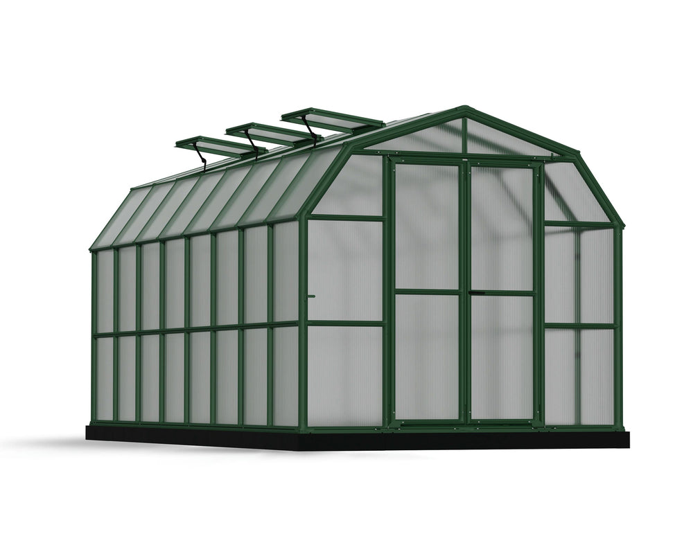Palram-Canopia Grand Gardener 8' x 16' Greenhouse - Green/Twin Wall-HG7216-Garage Giant