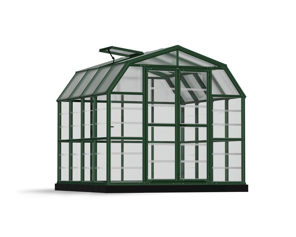 Palram-Canopia Grand Gardener 8' x 8' Greenhouse - Green/Clear-HG7208C-Garage Giant