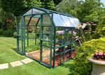 Palram-Canopia Grand Gardener 8' x 8' Greenhouse - Green/Clear-HG7208C-Garage Giant 