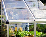 Palram-Canopia Hybrid 6' x 4' Greenhouse (Silver)-HG5504-Garage Giant 