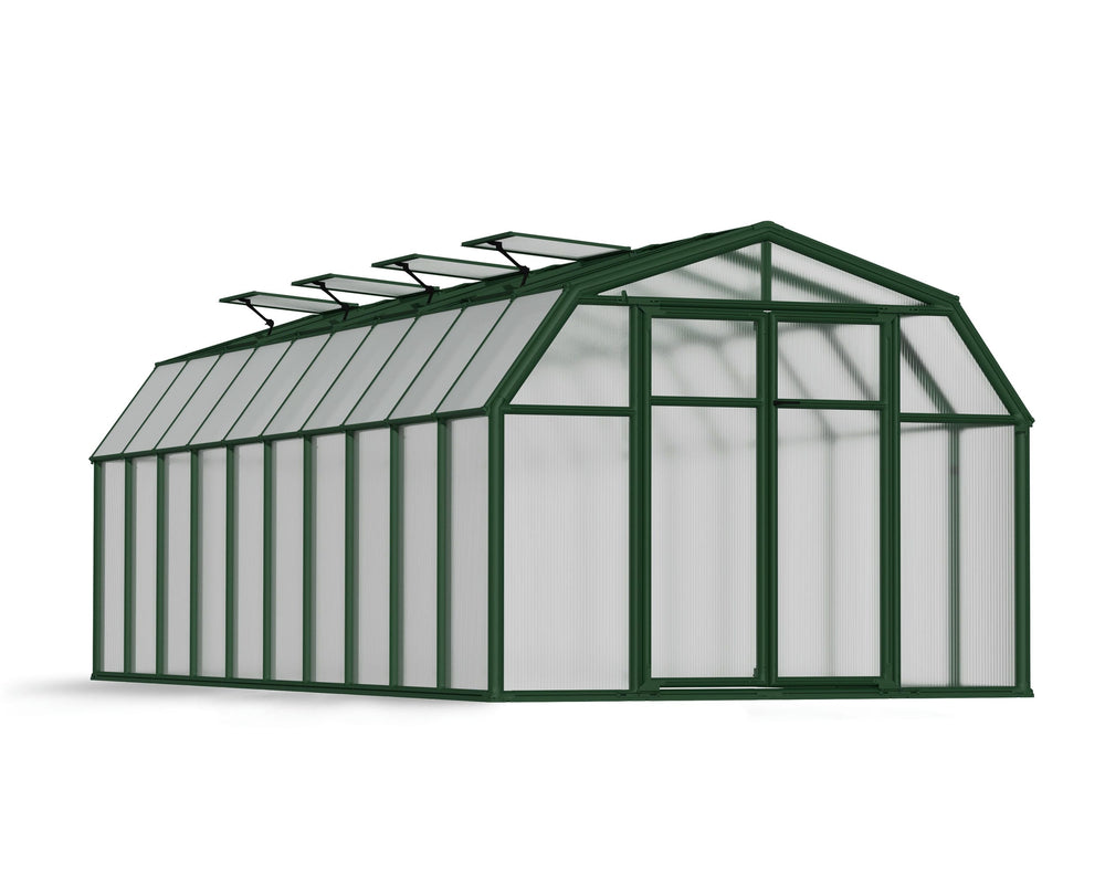 Palram-Canopia Hobby Gardener 8' x 20' Greenhouse - Green-HG7120-Garage Giant