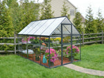 Palram-Canopia Hybrid 6' x 10' Greenhouse - Gray-HG5510Y-Garage Giant 