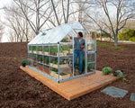 Palram-Canopia Hybrid 6' x 10' Greenhouse (Silver)-HG5510-Garage Giant 