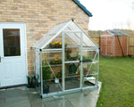 Palram-Canopia Hybrid 6' x 4' Greenhouse (Silver)-HG5504-Garage Giant 
