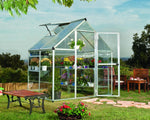 Palram-Canopia Hybrid 6' x 4' Greenhouse (Silver)-HG5504-Garage Giant 