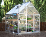 Palram-Canopia Hybrid 6' x 6' Greenhouse - Silver-HG5506-1B-Garage Giant 