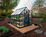 Palram-Canopia Hybrid 6' x 8' Greenhouse - Black-HG5508K-Garage Giant 