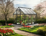 Palram-Canopia Hybrid 6' x 8' Greenhouse - Black-HG5508K-Garage Giant 