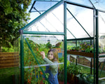 Palram-Canopia Hybrid 6' x 8' Greenhouse (Green)-HG5508G-1B-Garage Giant 