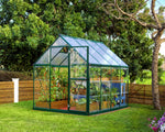 Palram-Canopia Hybrid 6' x 8' Greenhouse (Green)-HG5508G-1B-Garage Giant 