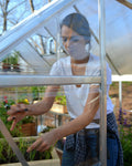 Palram-Canopia Hybrid 6' x 8' Greenhouse (Silver)-HG5508-Garage Giant 