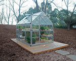 Palram-Canopia Hybrid 6' x 8' Greenhouse (Silver)-HG5508-Garage Giant 