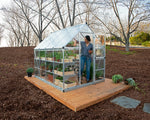 Palram-Canopia Hybrid 6' x 8' Greenhouse (Silver)-HG5508-Garage Giant 