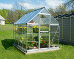 Palram-Canopia Hybrid 6' x 8' Greenhouse (Silver)-HG5508-Garage Giant 