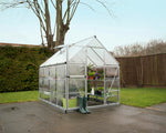 Palram-Canopia Hybrid 6' x 8' Greenhouse (Silver)-HG5508-Garage Giant 